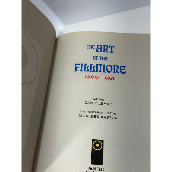 Bill Graham Presents The Art of the Fillmore Poster Series 1966